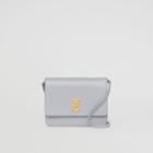 Burberry Burberry Mini Leather Flat Tb Bag
