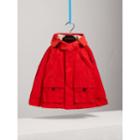 Burberry Burberry Hooded Shape-memory Taffeta Field Jacket, Size: 14y, Orange