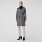Burberry Burberry The Kensington Heritage Trench Coat, Size: 06, Grey