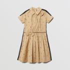 Burberry Burberry Childrens Star And Monogram Motif Stretch Cotton Dress, Size: 14y, Beige