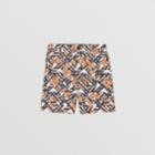 Burberry Burberry Childrens Monogram Print Stretch Cotton Tailored Shorts, Size: 10y