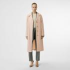 Burberry Burberry Belted Check Cotton Silk Car Coat, Size: 06, Pink