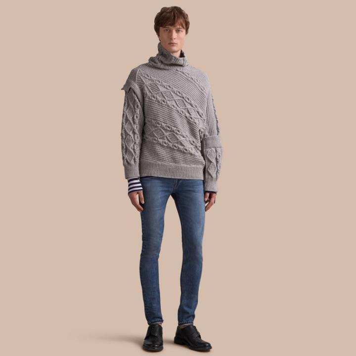 Burberry Burberry Skinny Fit Stretch-denim Jeans, Size: 33r, Blue