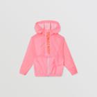Burberry Burberry Childrens Logo Print Lightweight Hooded Jacket, Size: 14y, Pink