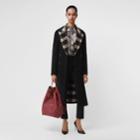 Burberry Burberry Check-lined Wool Cashmere Double-breasted Coat, Size: 00, Black