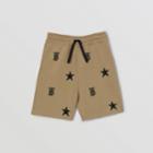 Burberry Burberry Childrens Star And Monogram Motif Wool Blend Shorts, Size: 10y