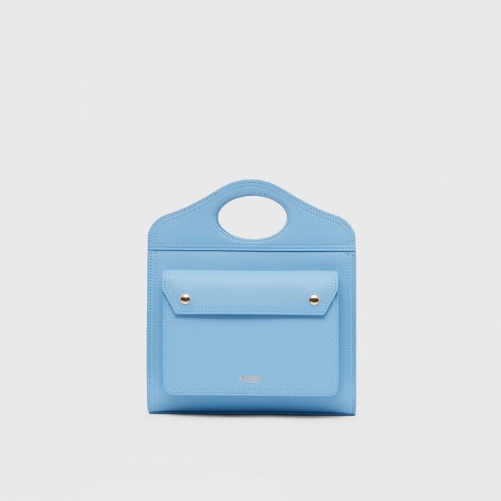 Burberry Burberry Mini Leather Pocket Bag, Blue