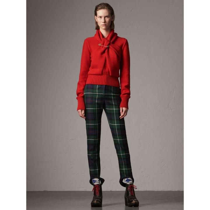 Burberry Burberry Cashmere Tie-neck Sweater
