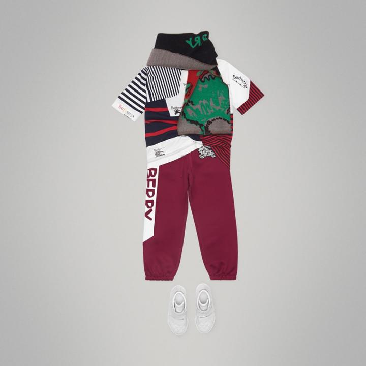 Burberry Burberry Graffiti Print Jersey Sweatpants, Size: 6y