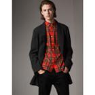 Burberry Burberry Prince Of Wales Wool Blend Double-breasted Jacket, Size: 38r
