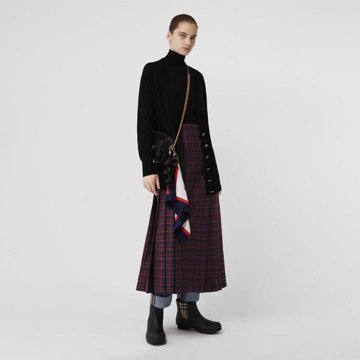 Burberry Burberry Cashmere Turtleneck Sweater, Size: Xxs, Black