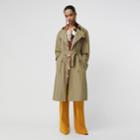 Burberry Burberry Relaxed Fit Tropical Gabardine Trench Coat, Size: 00, Green