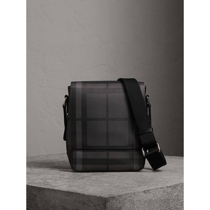 Burberry Burberry London Check Crossbody Bag, Grey