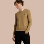 Burberry Burberry Heritage Detail Cashmere Sweater, Beige