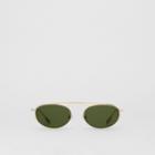 Burberry Burberry Oval Frame Sunglasses, Green