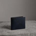 Burberry Burberry London Check Bifold Wallet With Removable Card Case, Blue
