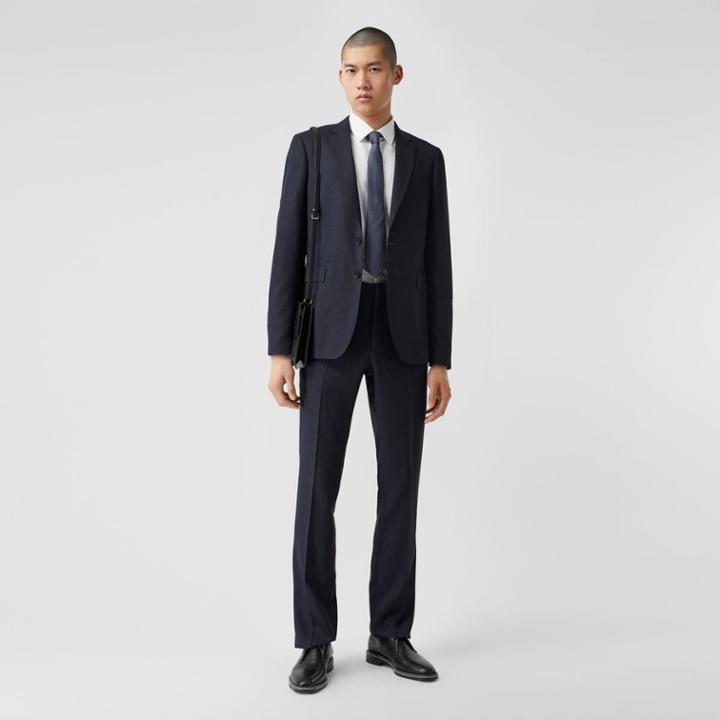 Burberry Burberry Slim Fit Wool Suit, Size: 50r, Blue