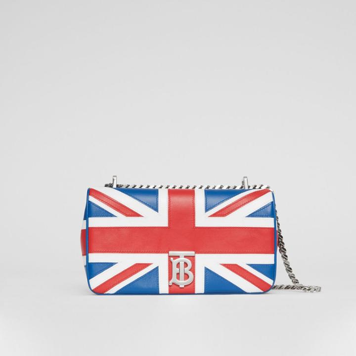 Burberry Burberry Small Flag Intarsia Leather Lola Bag