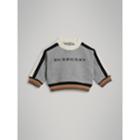 Burberry Burberry Embroidered Logo Cotton Sweatshirt, Size: 3y