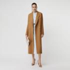 Burberry Burberry Double-breasted Wool Tailored Coat, Size: 00, Brown