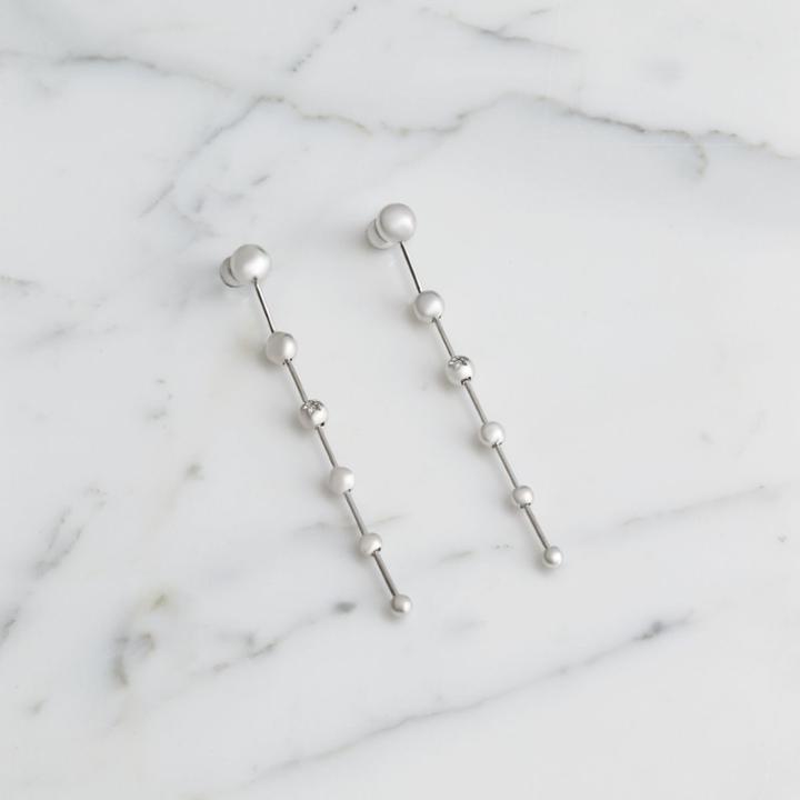 Burberry Burberry Crystal Charm Palladium-plated Drop Earrings