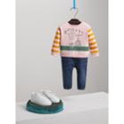 Burberry Burberry Long-sleeve London Icons Print Cotton T-shirt, Size: 3y, Pink
