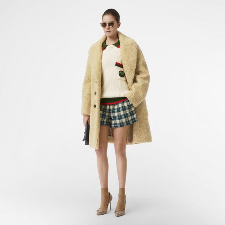 Burberry Burberry Rib Knit Wool Cashmere Sweater, Size: Xl, White