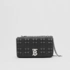 Burberry Burberry Small Quilted Check Grainy Leather Lola Bag, Black