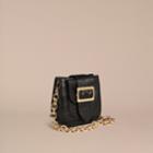 Burberry Burberry The Small Square Buckle Bag In Alligator Limited Edition, Black