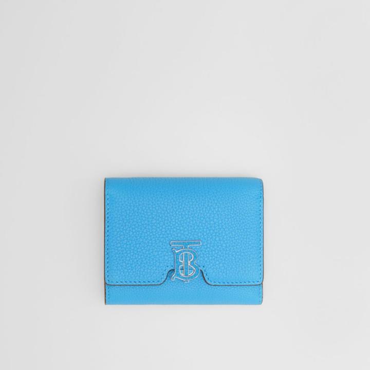 Burberry Burberry Monogram Motif Grainy Leather Folding Wallet