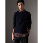 Burberry Burberry Two-tone Cable Knit Cashmere Sweater