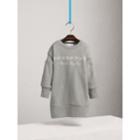 Burberry Burberry Embroidered Cotton Sweatshirt Dress, Size: 5y, Grey