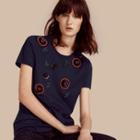 Burberry Cotton T-shirt With Hand-sewn Beads