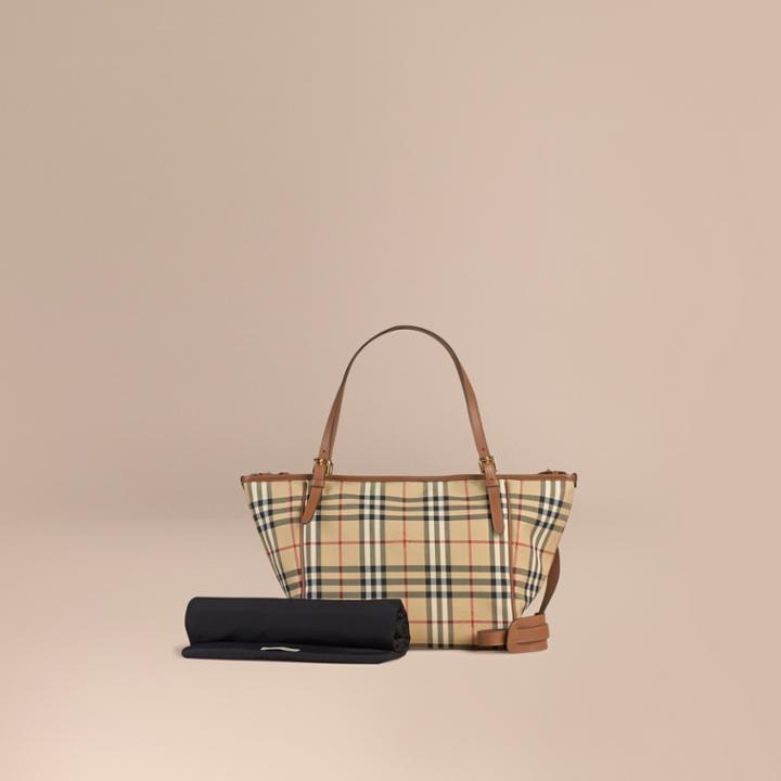 Burberry Burberry Horseferry Check Baby Changing Tote Bag, Brown