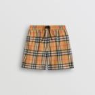 Burberry Burberry Childrens Vintage Check Swim Shorts, Size: 10y, Yellow