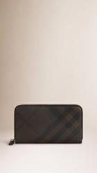 Burberry London Check Ziparound Wallet