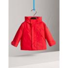 Burberry Burberry Shape Memory Taffeta Hooded Jacket, Size: 2y, Orange