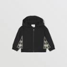 Burberry Burberry Childrens Check Panel Cotton Hooded Top, Size: 12m