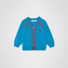 Burberry Burberry Childrens Two-tone Cotton Knit Cardigan, Size: 2y, Blue