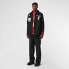 Burberry Burberry Montage Print Cotton Gabardine Workwear Jacket, Size: 38, Black