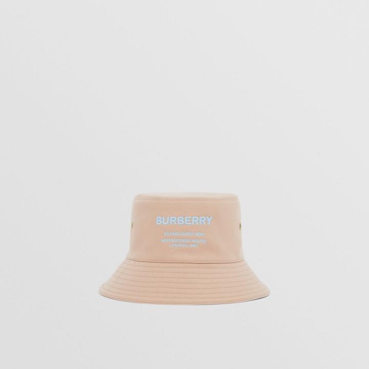 Burberry Burberry Horseferry Motif Bucket Hat, Size: L