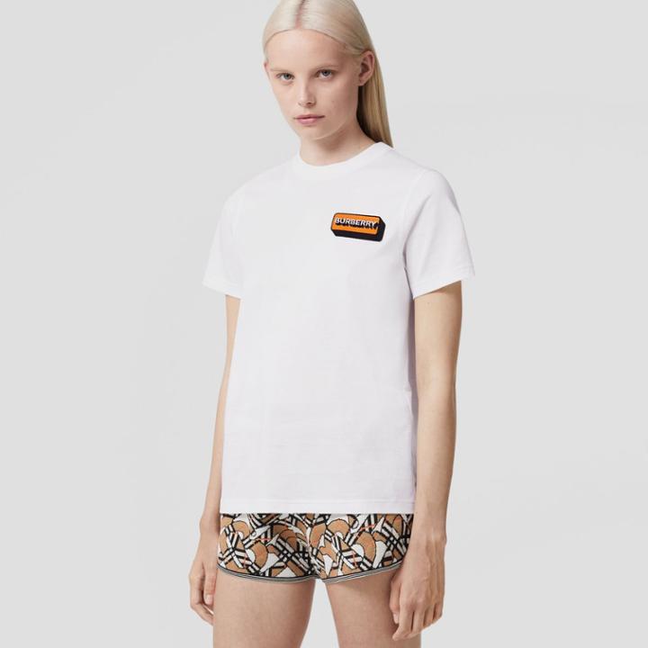 Burberry Burberry Logo Appliqu Cotton T-shirt