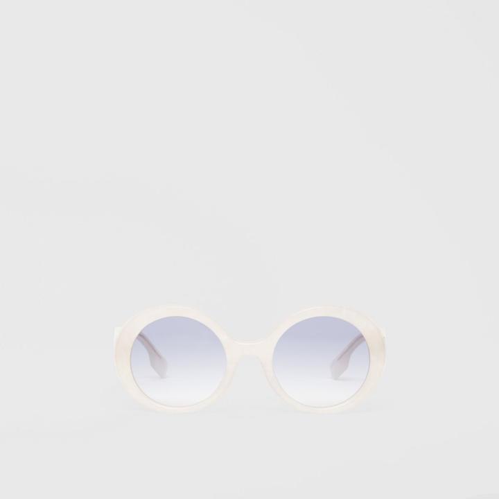 Burberry Burberry Oversized Round Frame Sunglasses