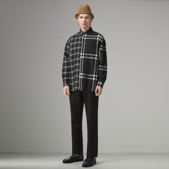 Burberry Gosha X Burberry Check Flannel Shirt, Size: Xs