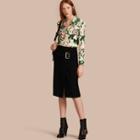 Burberry Peony Rose Print Silk Shirt