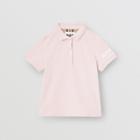Burberry Burberry Childrens Logo Print Cotton Piqu Polo Shirt, Size: 14y, Pink