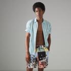 Burberry Burberry Drawcord Swim Shorts, Size: Xxl, Blue