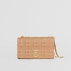 Burberry Burberry Small Quilted Check Lambskin Lola Bag, Camel