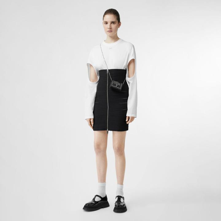 Burberry Burberry Long-sleeve Cut-out Detail Oversized Top, White