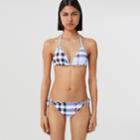 Burberry Burberry Check Stretch Nylon Triangle Bikini